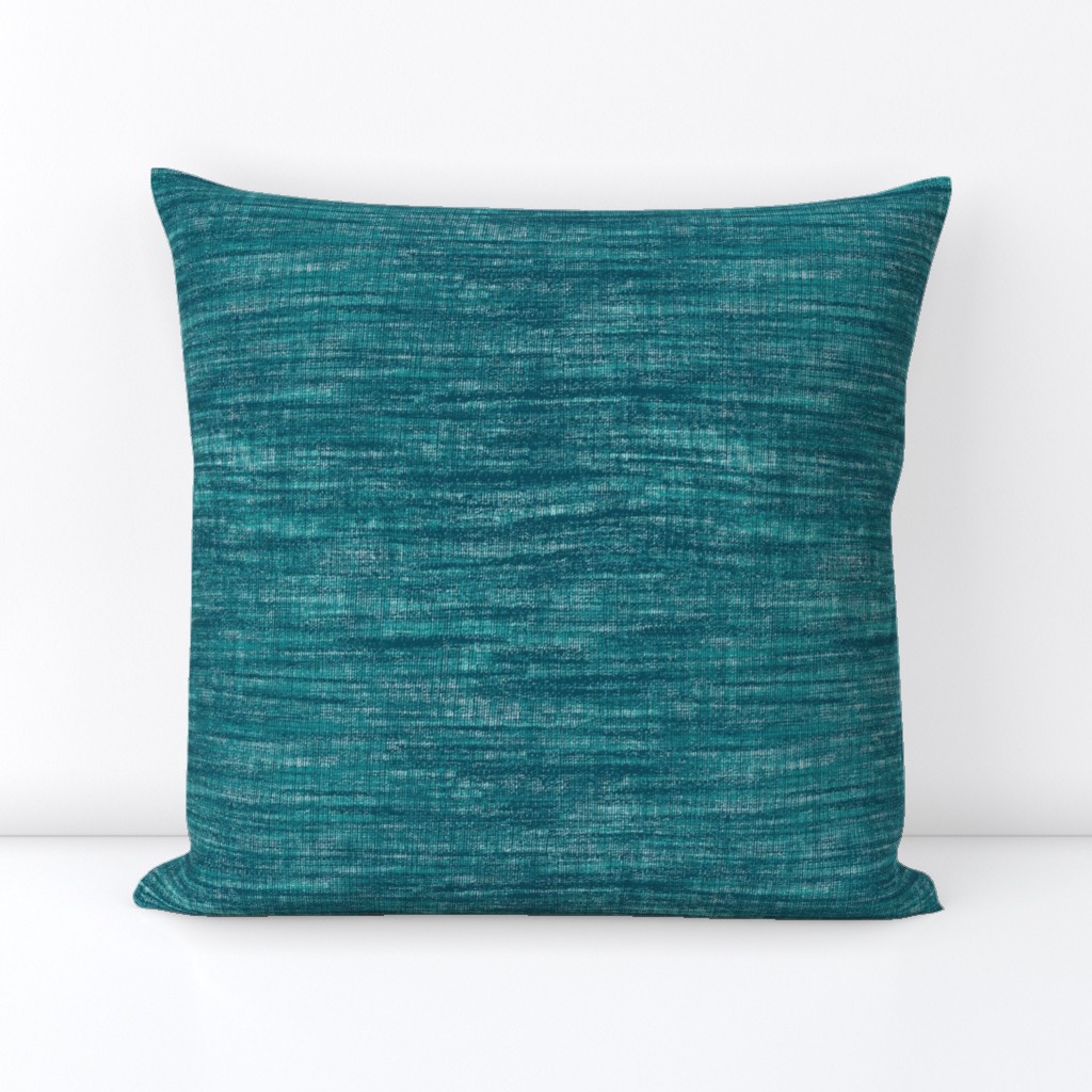 Coarse linen texture- teal turquoise SCALE UPDATED