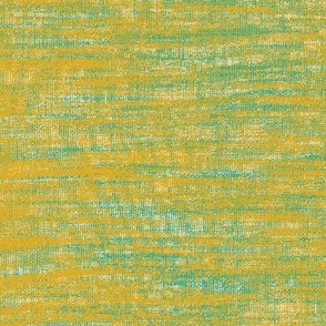 Coarse linen texture- mustard turquoise mashup SCALE UPDATED