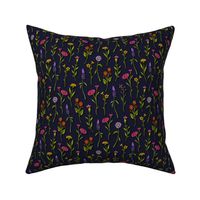 Dainty Wildflowers - Colorful Small Flower Pattern