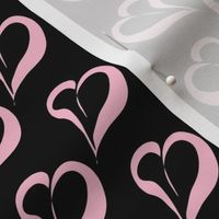 Sweet Love of Lolly Pink on Black- Medium Scale