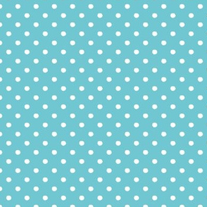 polka dots fluffy blue