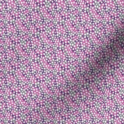 Sea Pebble Ditsy - Candy Pink Purple
