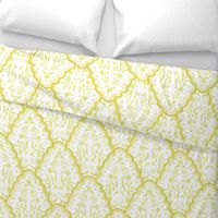 Large Goldenrod Scallop Paisley