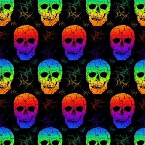 Rainbow skulls SMALL