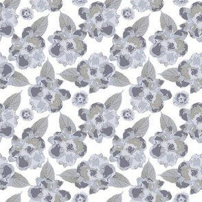 Floral Gray Small