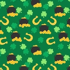 St. Patrick's Day Gold Treasure Green