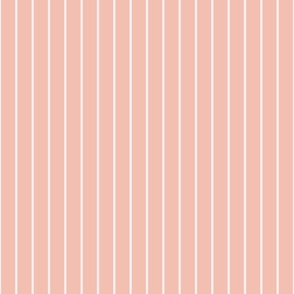 Peachy Pink Pinstripes