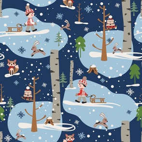 Winter Woodland Wallpaper