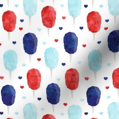 Patriotic Cotton Candy - Red white and blue cotton candy fairy floss - LAD20