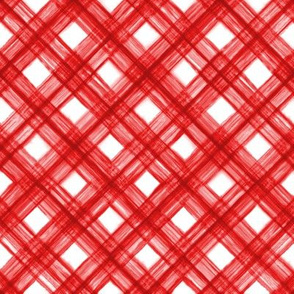 Shibori Check - Red on White - © Autumn Musick 2019