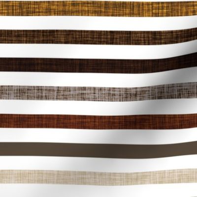 1/2" linen stripes: 22-16, coffee, chocolate, mushroom, penny, 13-2, 23-16, 19-16