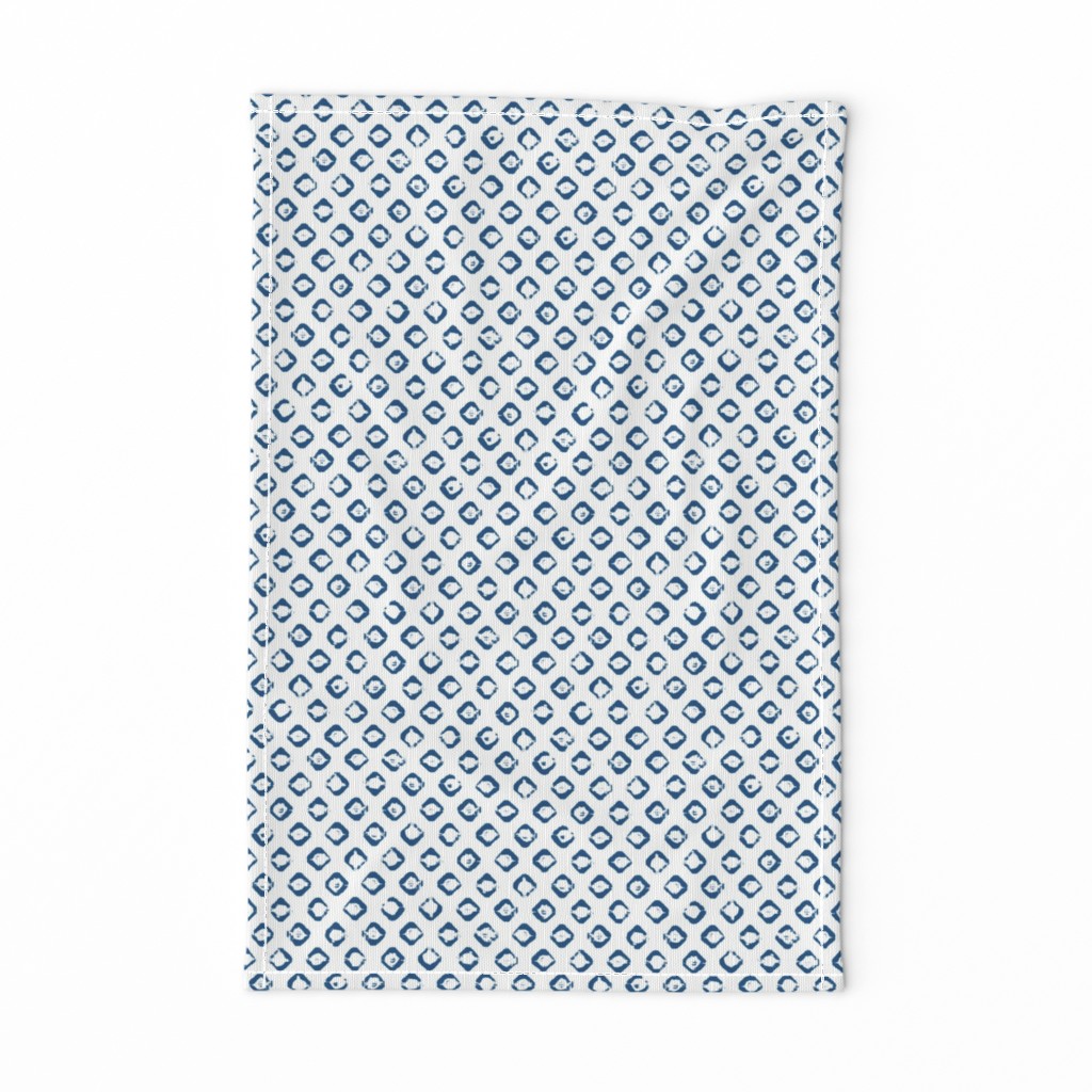 Rough Diamond Stamp - Classic Blue on White - ©Autumn Musick 2020