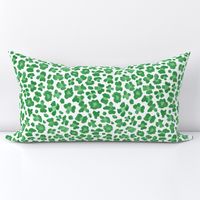 8" leopard print white and green