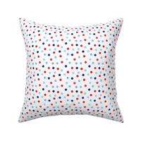 (small scale) polka dot scatter - red white and blue LAD20