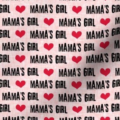 Mama's Girl - valentines day fabric - pink2 - C20BS