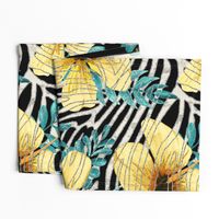 Yellow Hibiscus Zebra