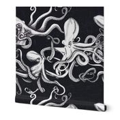 Nautical Octopus-BW