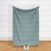 Starfish textured linen in pine and mint