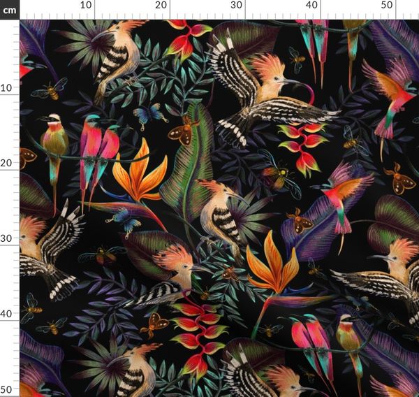 Hoopoes and Bee Eaters hunting for bugs! - Spoonflower