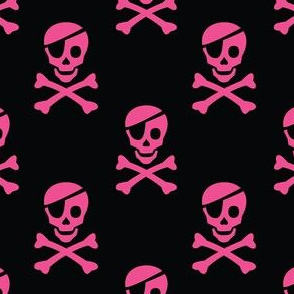 Pirate Skulls - Magenta