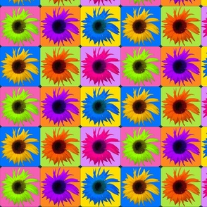 Pop-art Sunflowers!