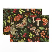 Animalier Forest Butterflies on Golden Brown by Angel Gerardo - Large Scale