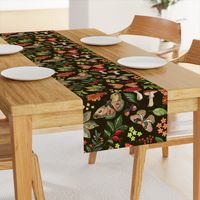 Animalier Forest Butterflies on Golden Brown by Angel Gerardo - Large Scale