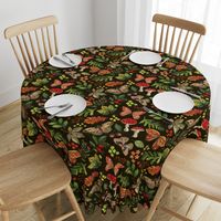 Animalier Forest Butterflies on Golden Brown by Angel Gerardo - Large Scale