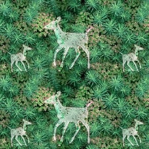 6x4-Inch Repeat of Small Graceful Deer Walking Softly