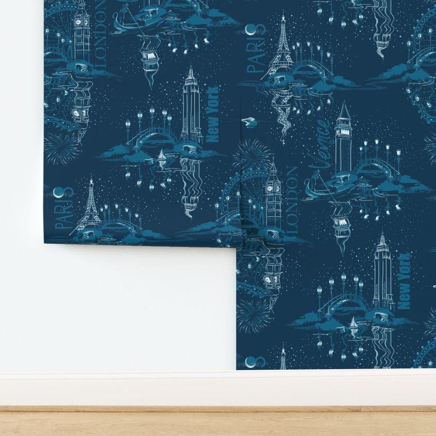 Starry Night Romance | Extra Large | Teal