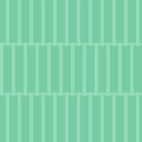 Liza Beaded Grille: Mint Green Geometric Grillework