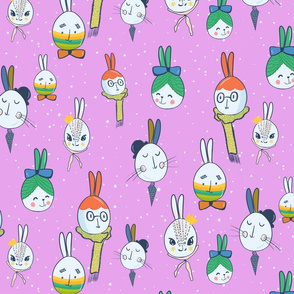 Egg Bunnies   Pink