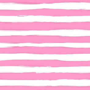 hot pink handpainted stripes