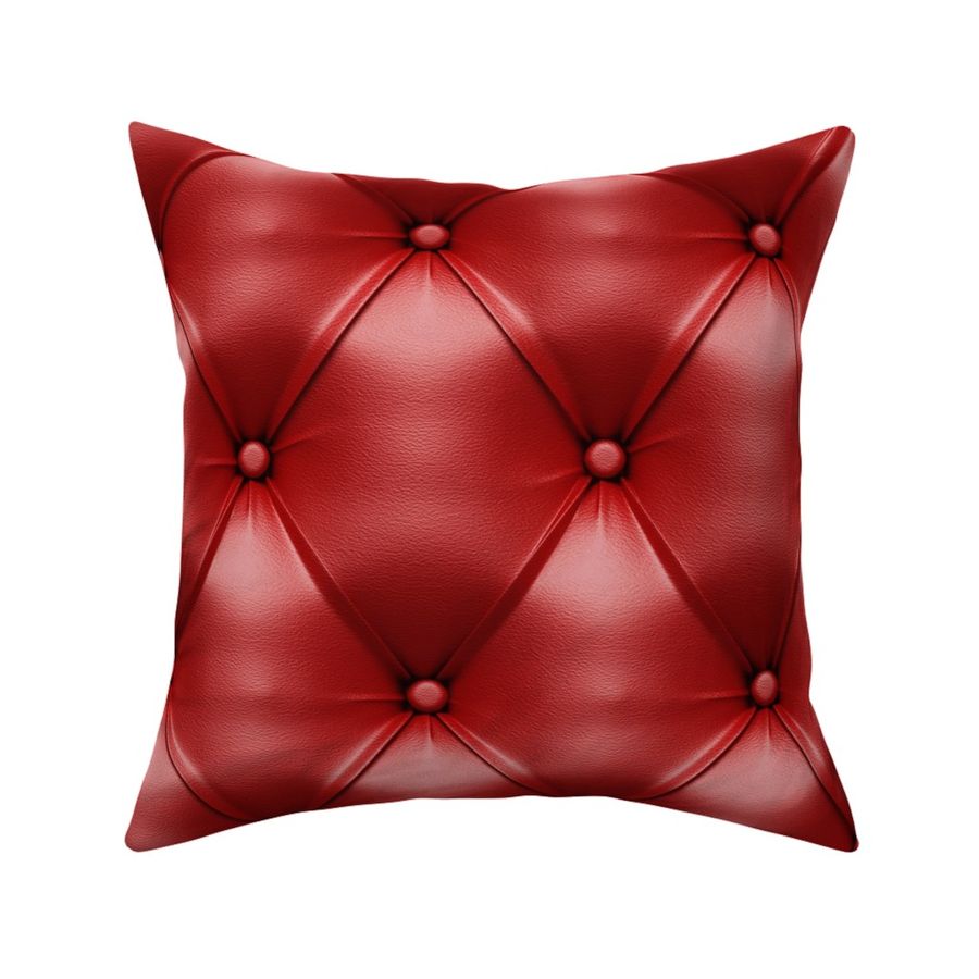 Red Tufted Leather Spoonflower, Tufted Leather Meaning