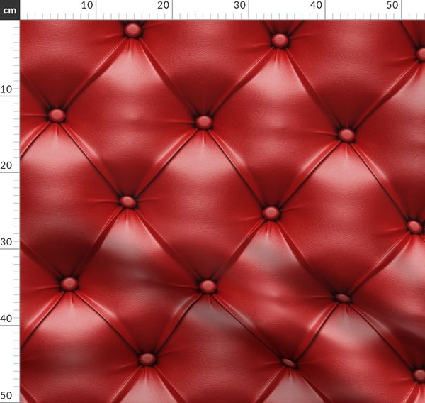 Red Tufted Leather Spoonflower, Tufted Leather Meaning