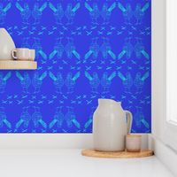 Roadrunners on Royal Blue by DulciArt,LLC