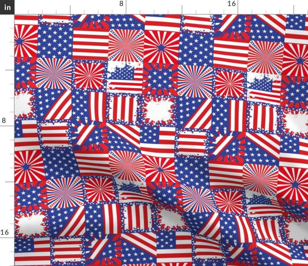 Fourth of July Patchwork Quilt