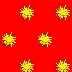 Gules, a sun Or