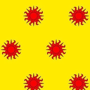 Or, a sun gules