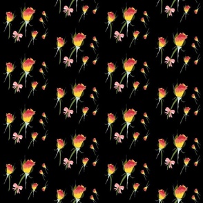 My Valentine's Rose #1 - black, medium