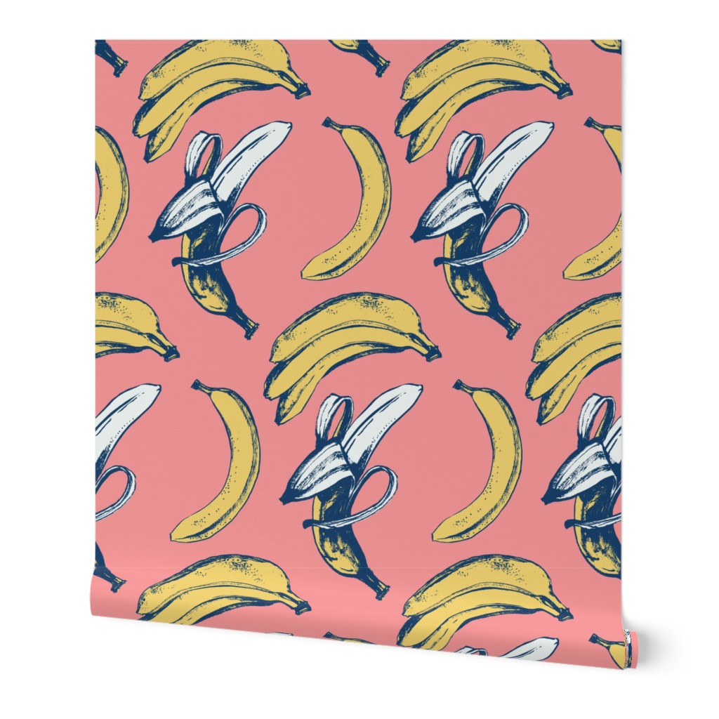 Bananas on pink 