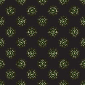 Basic mandala symbol | black and green