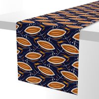 Cocoa pods-orange navy