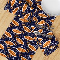 Cocoa pods-orange navy