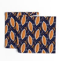 Cocoa pods-orange navy