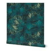 Tropical palm leaves