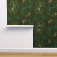 Tropical palm leaves