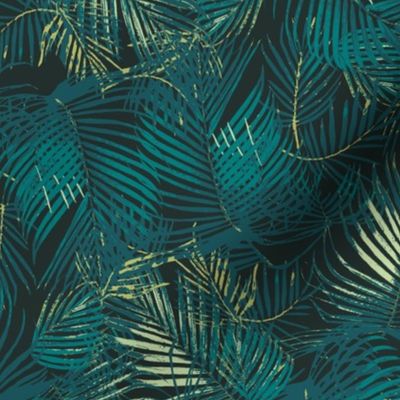 Tropical palm leaves