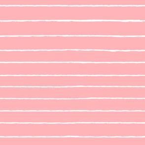 thin white stripes on bright pink