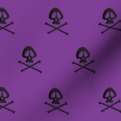 Skulls on Purple